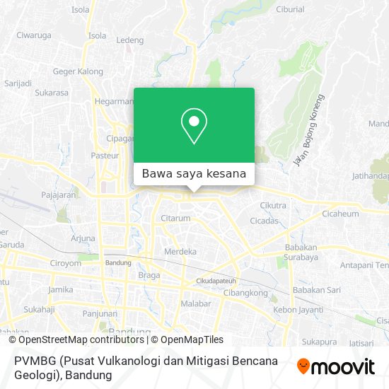 Peta PVMBG (Pusat Vulkanologi dan Mitigasi Bencana Geologi)