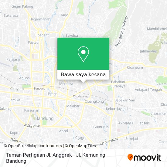 Peta Taman Pertigaan Jl. Anggrek - Jl. Kemuning