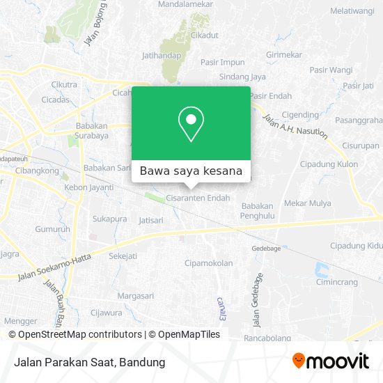 Peta Jalan Parakan Saat