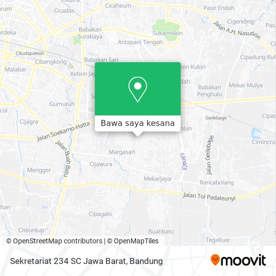 Peta Sekretariat 234 SC Jawa Barat