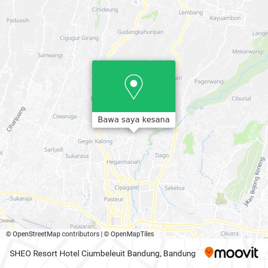 Peta SHEO Resort Hotel Ciumbeleuit Bandung