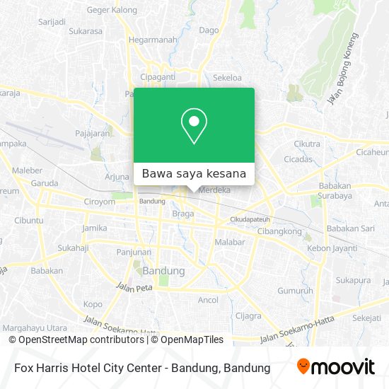 Peta Fox Harris Hotel City Center - Bandung