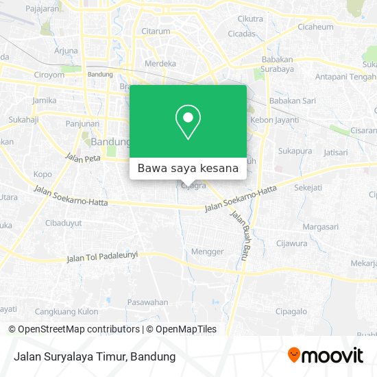 Peta Jalan Suryalaya Timur