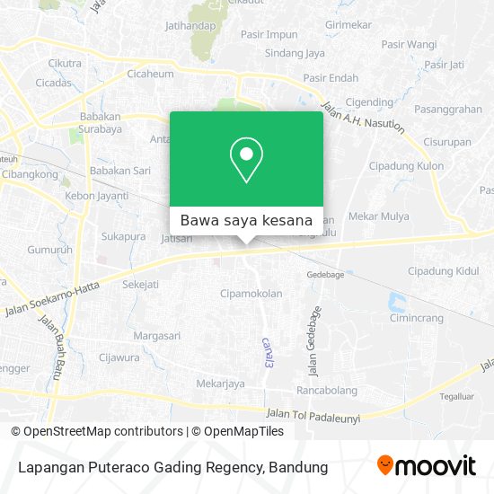 Peta Lapangan Puteraco Gading Regency