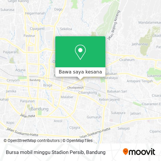 Peta Bursa mobil minggu Stadion Persib