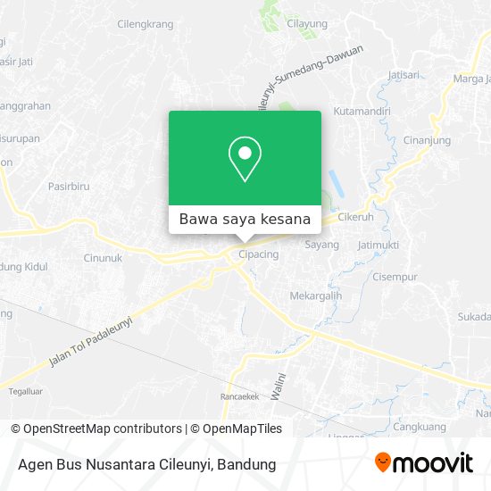 Peta Agen Bus Nusantara Cileunyi