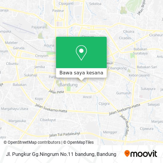 Peta Jl. Pungkur Gg.Ningrum No.11 bandung