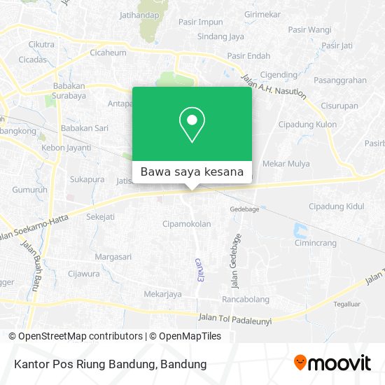 Peta Kantor Pos Riung Bandung