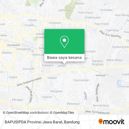 Peta BAPUSIPDA Provinsi Jawa Barat