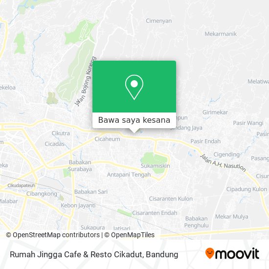Peta Rumah Jingga Cafe & Resto Cikadut