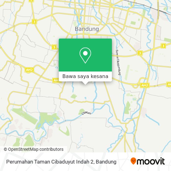 Peta Perumahan Taman Cibaduyut Indah 2