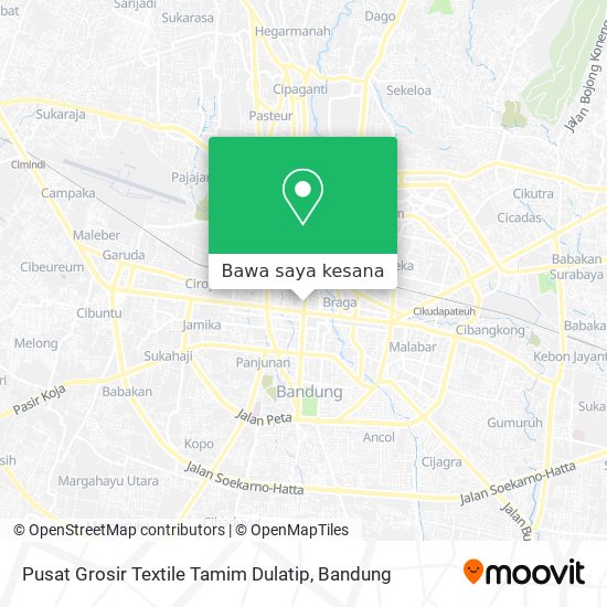 Peta Pusat Grosir Textile Tamim Dulatip
