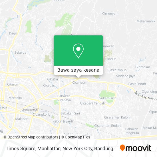 Peta Times Square, Manhattan, New York City