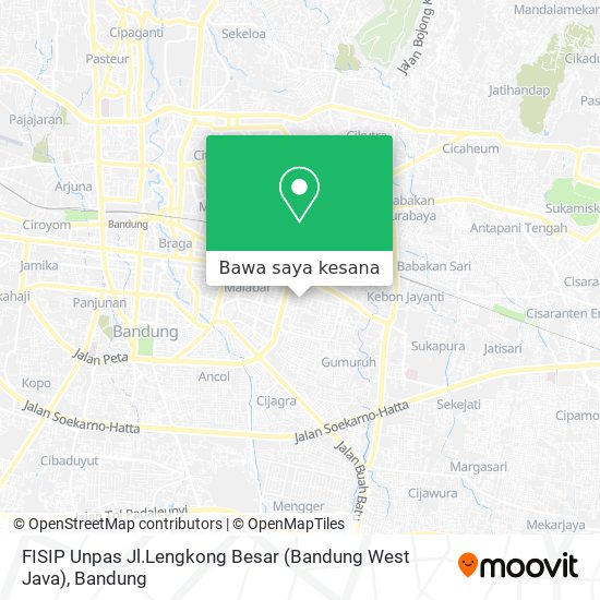 Peta FISIP Unpas Jl.Lengkong Besar (Bandung West Java)