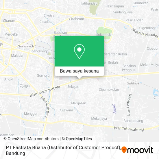 Peta PT Fastrata Buana (Distributor of Customer Product)