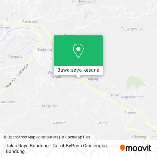 Peta Jalan Raya Bandung - Garut ByPass Cicalengka