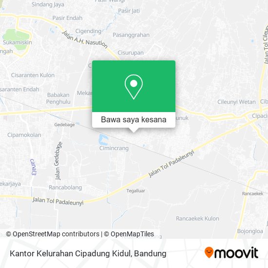 Peta Kantor Kelurahan Cipadung Kidul