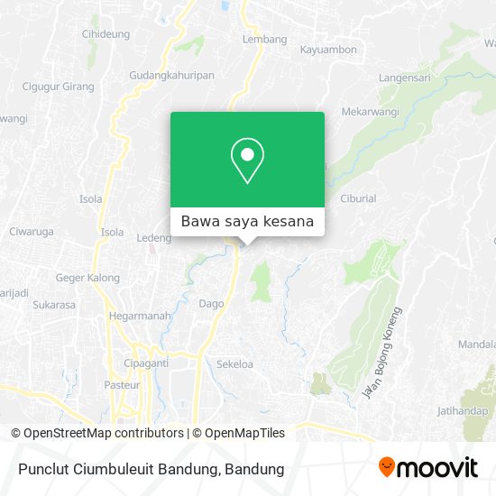 Peta Punclut Ciumbuleuit Bandung