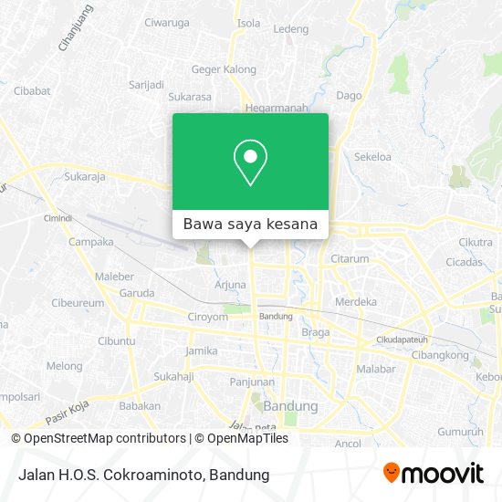 Peta Jalan H.O.S. Cokroaminoto