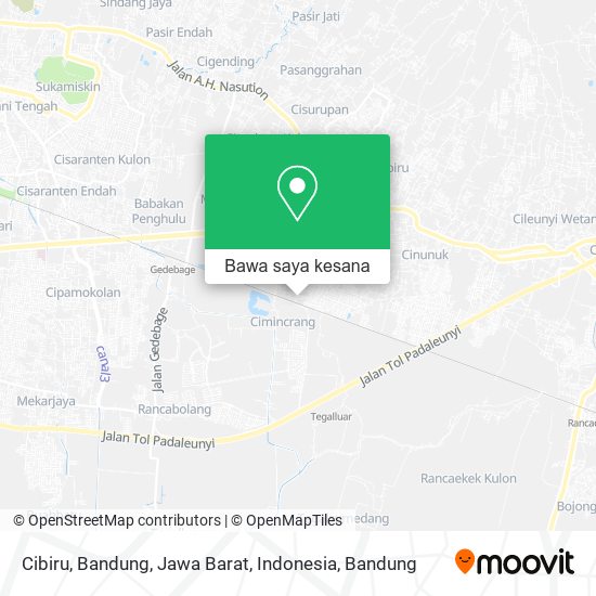 Peta Cibiru, Bandung, Jawa Barat, Indonesia
