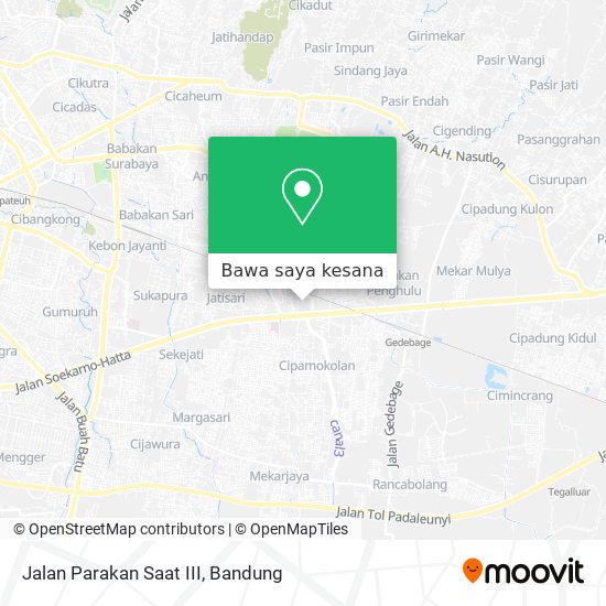 Peta Jalan Parakan Saat III