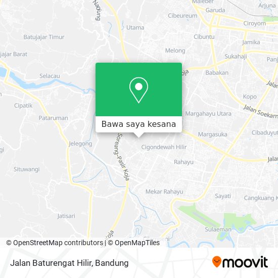 Peta Jalan Baturengat Hilir