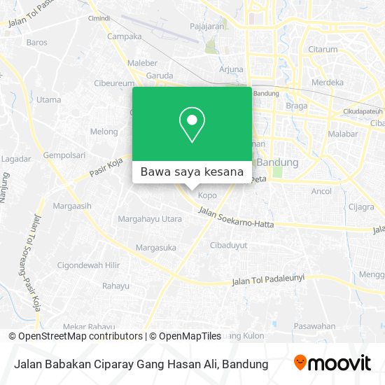 Peta Jalan Babakan Ciparay Gang Hasan Ali