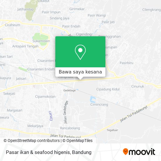 Peta Pasar ikan & seafood higenis