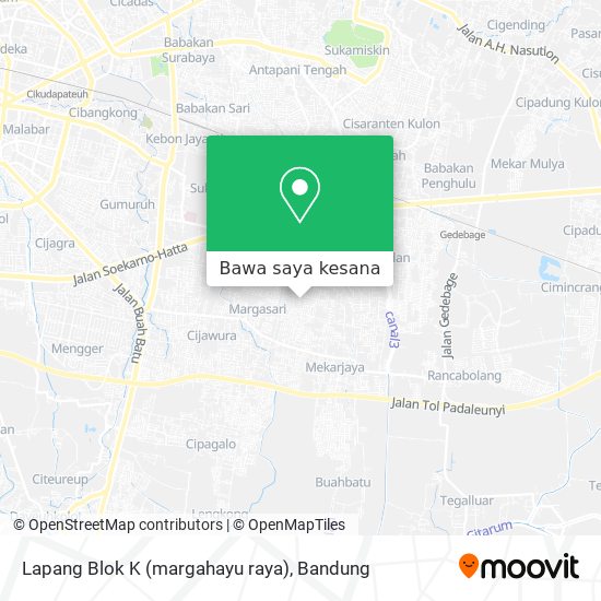 Peta Lapang Blok K (margahayu raya)