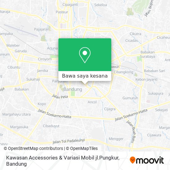 Peta Kawasan Accessories & Variasi Mobil jl.Pungkur