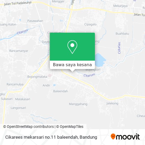 Peta Cikarees mekarsari no.11 baleendah