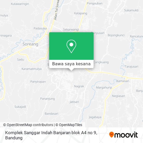 Peta Komplek Sanggar Indah Banjaran blok A4 no 9