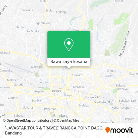 Peta "JAVASTAR TOUR & TRAVEL" RANGGA POINT DAGO