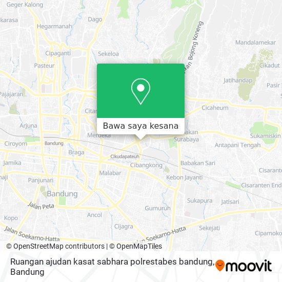 Peta Ruangan ajudan kasat sabhara polrestabes bandung