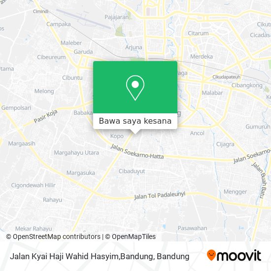 Peta Jalan Kyai Haji Wahid Hasyim,Bandung