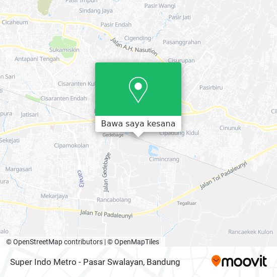 Peta Super Indo Metro - Pasar Swalayan