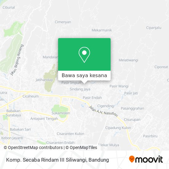 Peta Komp. Secaba Rindam III Siliwangi