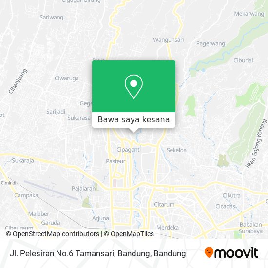 Peta Jl. Pelesiran No.6 Tamansari, Bandung