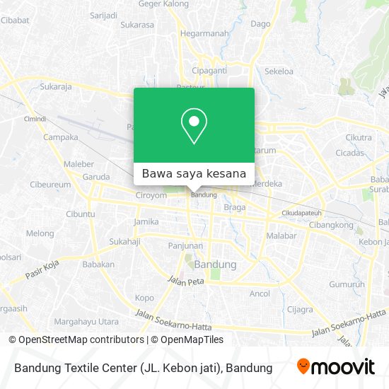 Peta Bandung Textile Center (JL. Kebon jati)