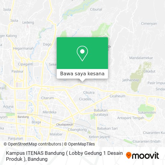 Peta Kampus ITENAS Bandung ( Lobby Gedung 1 Desain Produk )