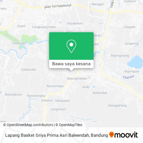 Peta Lapang Basket Griya Prima Asri Baleendah