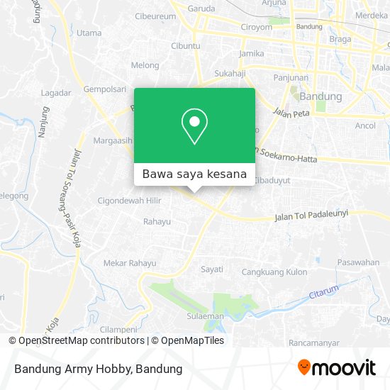 Peta Bandung Army Hobby