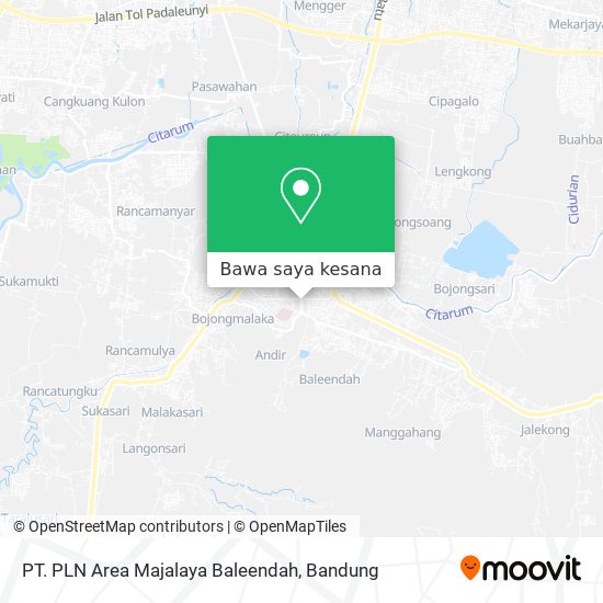 Peta PT. PLN Area Majalaya Baleendah