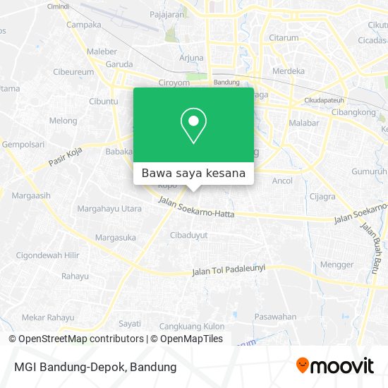 Peta MGI Bandung-Depok