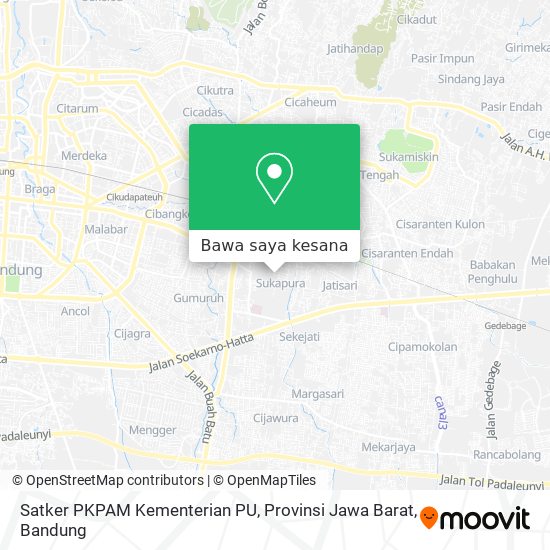 Peta Satker PKPAM Kementerian PU, Provinsi Jawa Barat