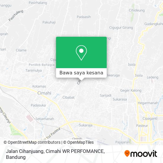 Peta Jalan Cihanjuang, Cimahi WR PERFOMANCE