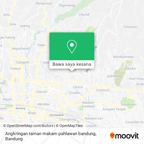 Peta Angkringan taman makam pahlawan bandung