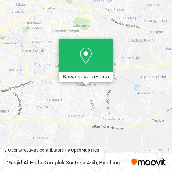 Peta Mesjid Al-Huda Komplek Santosa Asih