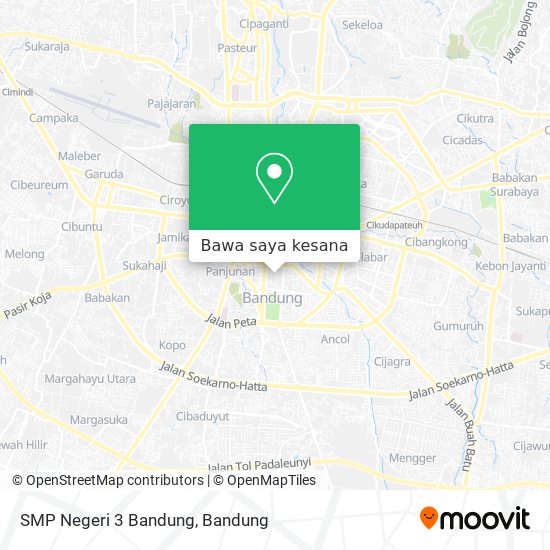 Peta SMP Negeri 3 Bandung