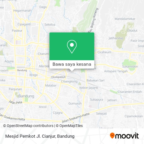 Peta Mesjid Pemkot Jl. Cianjur